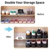 20pcs Shoe Slots Organizer, Thickened Double Storage Layer Closet Organization Stacker Easy No Assembly Required Rack Space Save 2