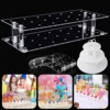 Cake Lollipop Holder Display Stand 42/20/21Holes Acrylic Holder Clear Durable Candy Holder for Wedding Party Candy Dessert Bar 1