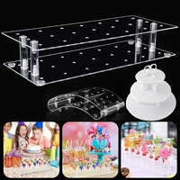Cake Lollipop Holder Display Stand 42/20/21Holes Acrylic Holder Clear Durable Candy Holder for Wedding Party Candy Dessert Bar 1