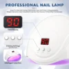 72W UV LED Nail Drying Lamp For Curing All Nail Gel Polish 24LEDS Nail Dryer With Automatic Sensor Professional Salon Art Tools 5