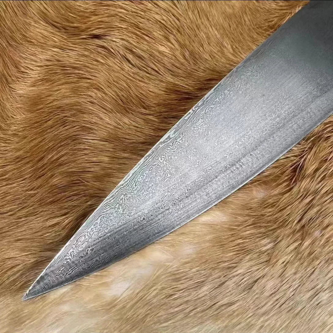 8.5 Inch Husa Knife Handmade Damascus Steel Blade Sharp Chefs Cleaver Sashimi Slicing Fish Sushi Kitchen Knives Cooking Tools kitchen knife