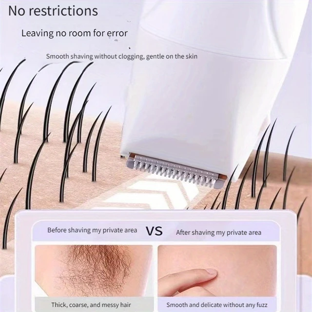 Electric Hair Trimmers for Women Waterproof Razor Painless Private Body Hair Removal Device shaver Bikini Arm Leg Face Shaving 3