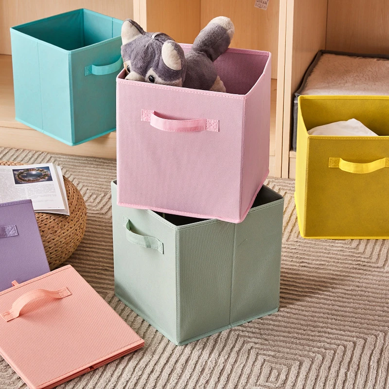 Foldable Fabric Storage Cubes Drawer For Closet And Toys Storage Home Supplies Clothing Underwear Storage box 2