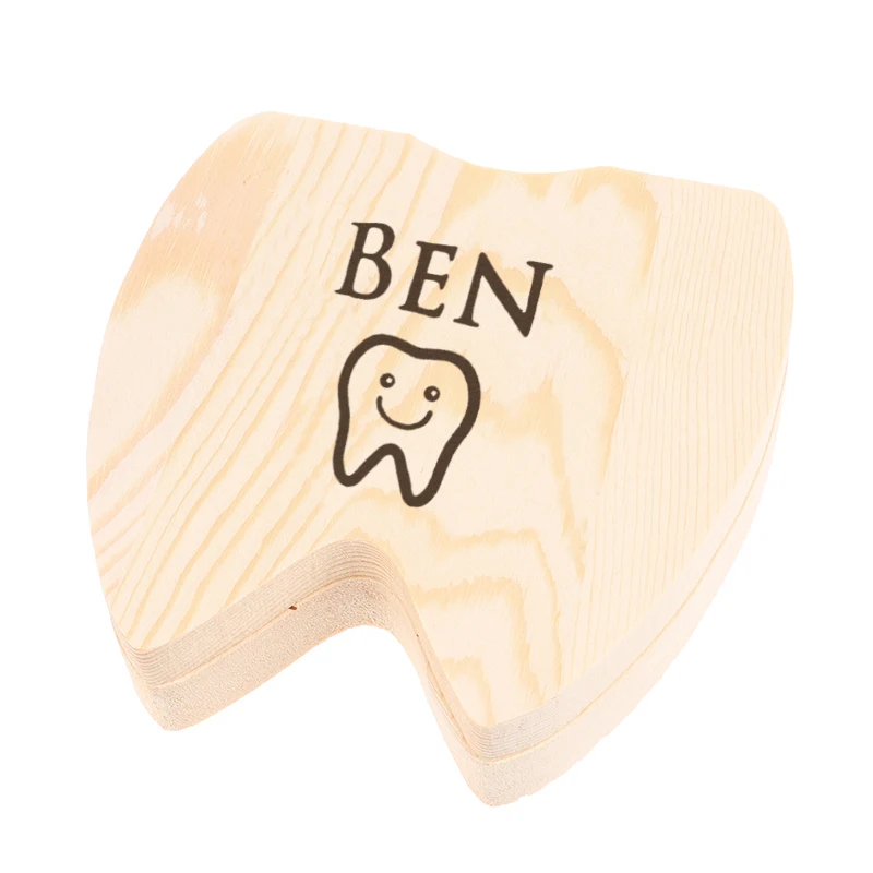 

Tooth Fairy Box 1pc Deciduous Teeth Storage Collecting Tooth Fairy Gift Personalized Wood Baby Girl Boy Tooth Organizer Boxes M