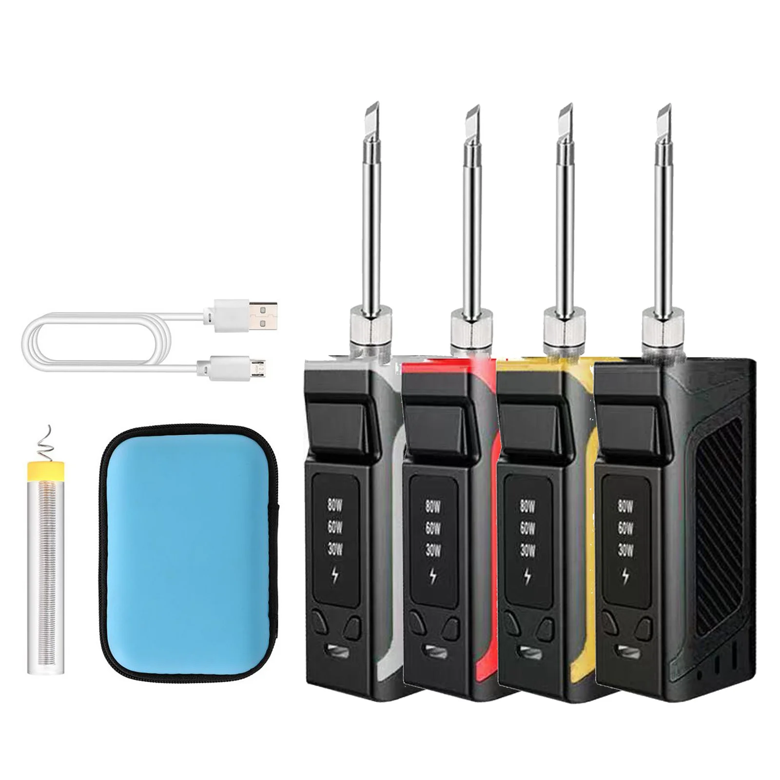 Highpower 30w 60w 80w Batterypowered Soldering Iron Usb Wireless