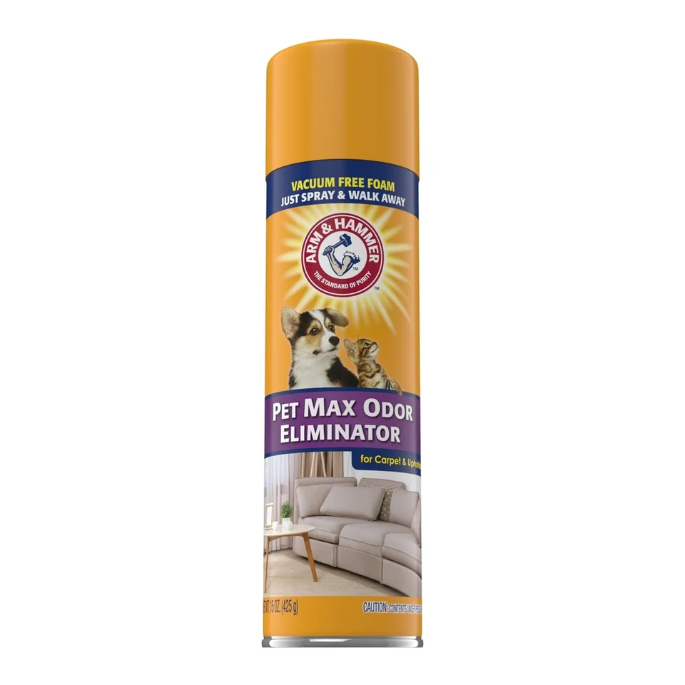 Pet Odor Eliminator Foam Spray for Carpets and Upholstery