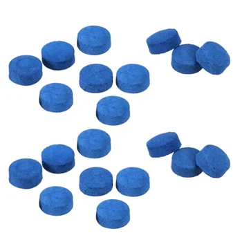 20 Pcs Billiard Pool Cue Tips Snooker Cue Tips for Pool Cues and Snooker Durable
