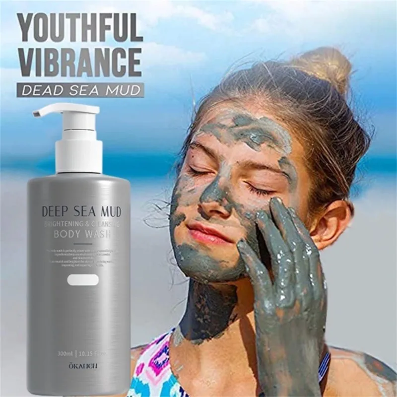 Deep Sea Mud Volcanic Mud Whitening Body Wash for Dark Skin Exfoliating Dirt Moisturizing Cleansing Shower Gel Bath Body Works body wash