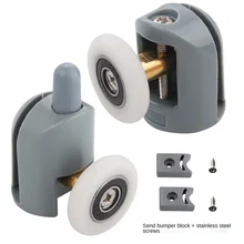 

Arc Type Sliding Pulley Old Fashioned Glass Sliding Gate Track Single Wheel Bathroom Shower Room Nylon Sliding Door Roller