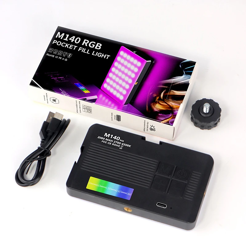 Portable RGB LED Video Light Panel for Photography