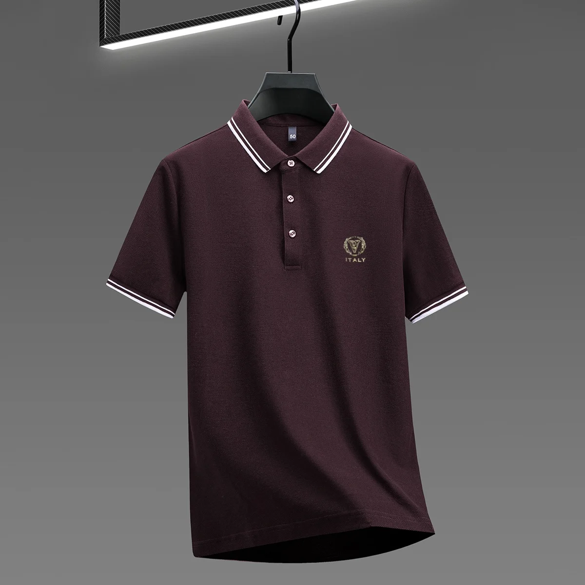 Men’s breathable cotton polo shirt summer outfit