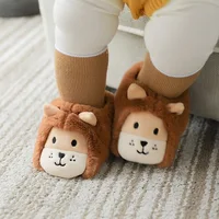 2024 New Winter Cute 3D Cartoon Animals Baby Shoes, Newborn Warm Fluffy Infant Socks Shoes Non-Skid Indoor Slippers 1