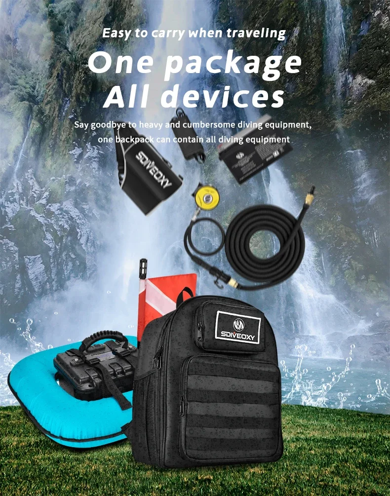 2024 New Portable Electric Scuba Diving Ventilator Artificial Gill Equipment Div