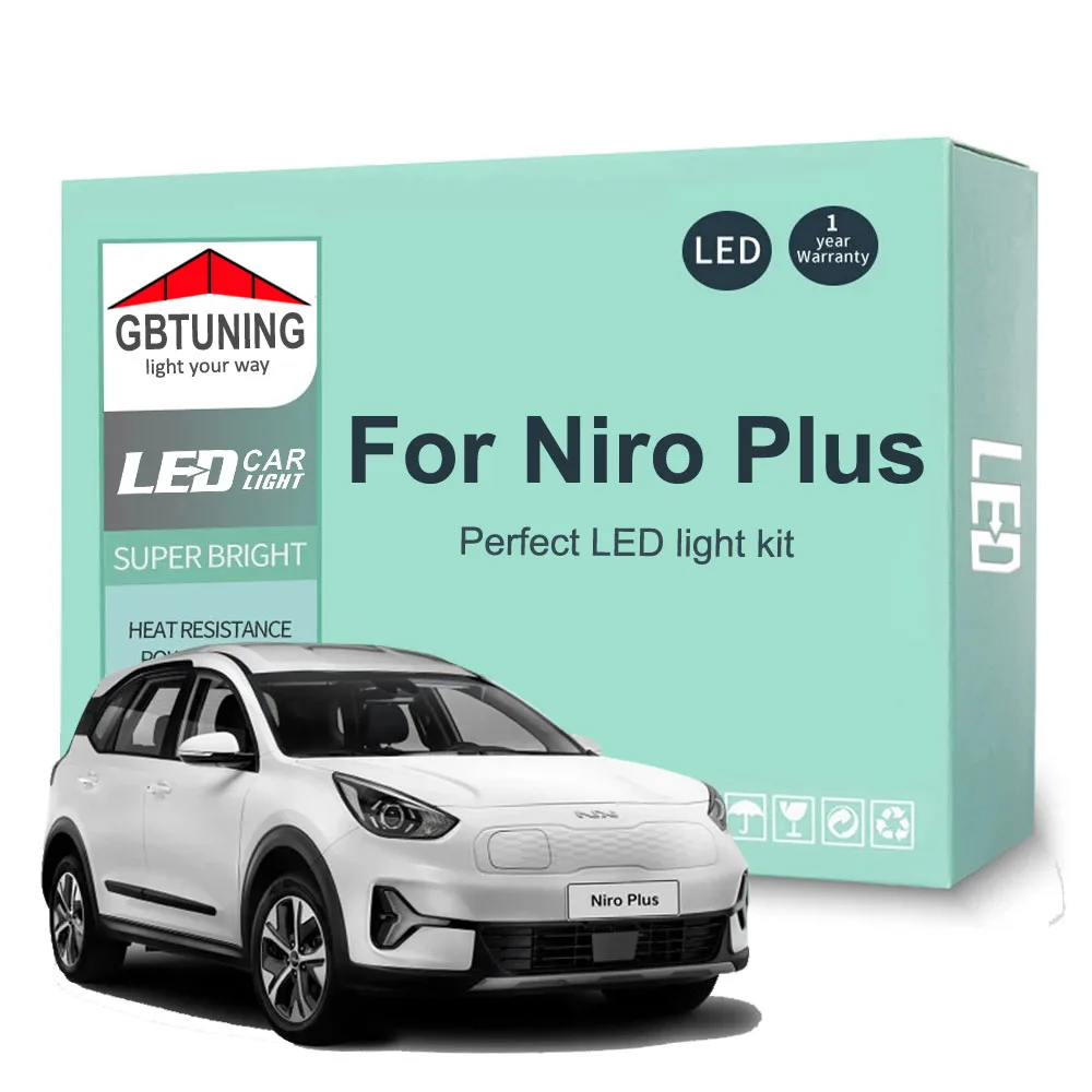 10 Pz Canbus Per Kia Niro Plus Bv 2022 2023 Auto Led Interni Lampadina Kit Veicolo Indoor Lettura Tronco Targa Nessun Errore
