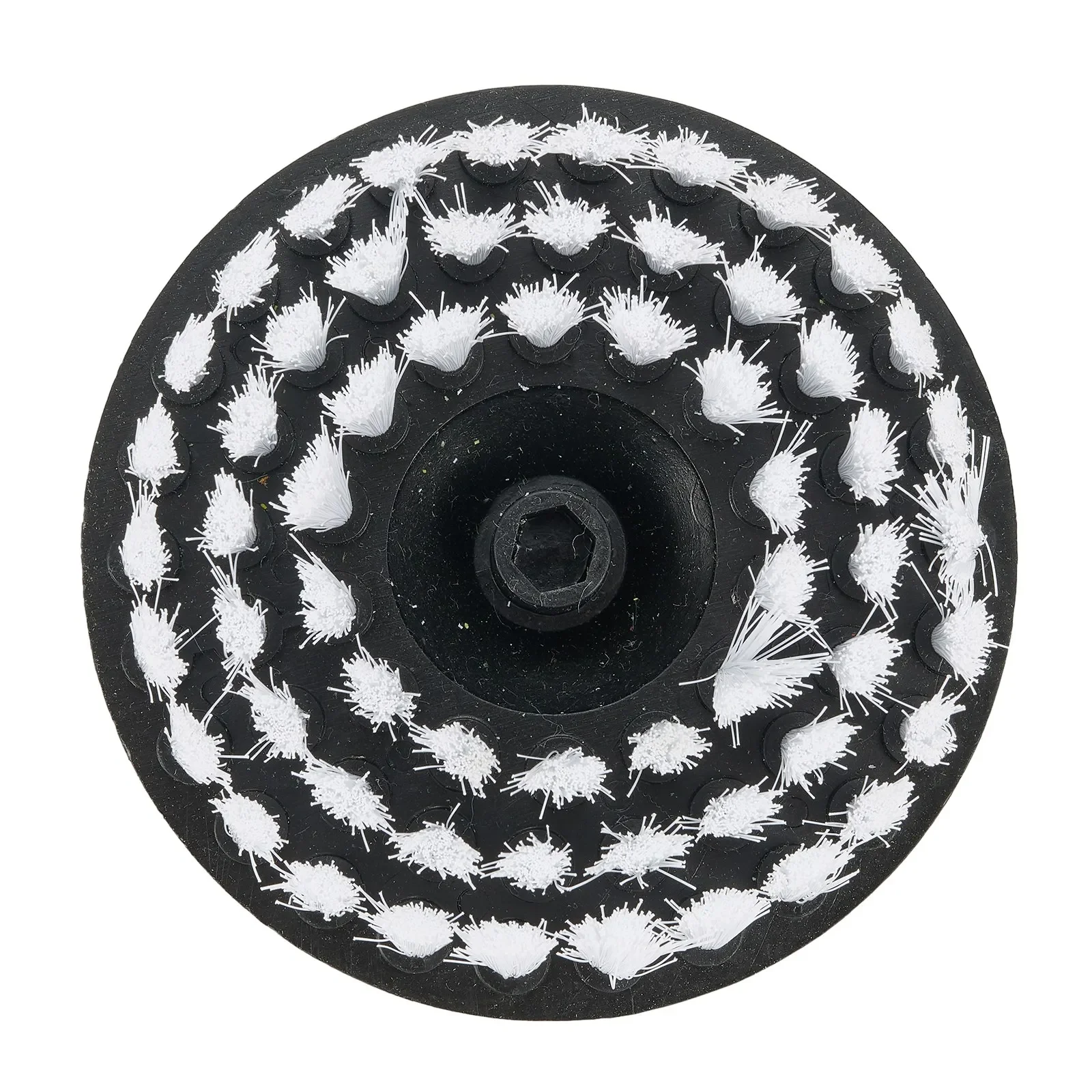 

5in Electric Drill Soft Brush For Carpet Leather&Upholstery Cleaning Attachment White Auto Acesssories Vehicles