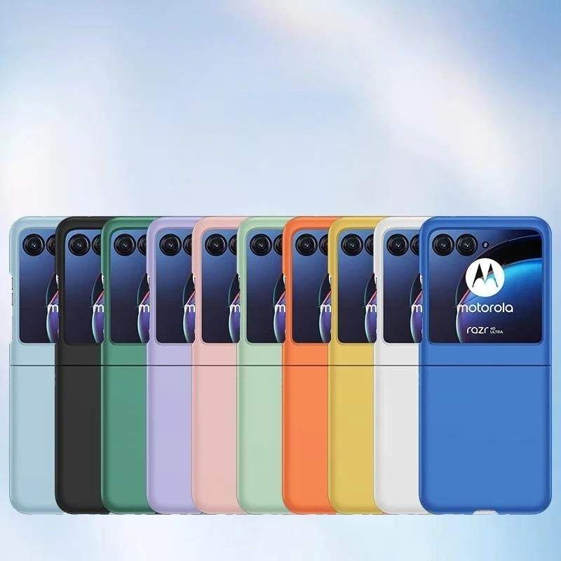 Luxury Slim Skin-Friendly Foldable Phone Case - Candy Color Shockproof Back Cover