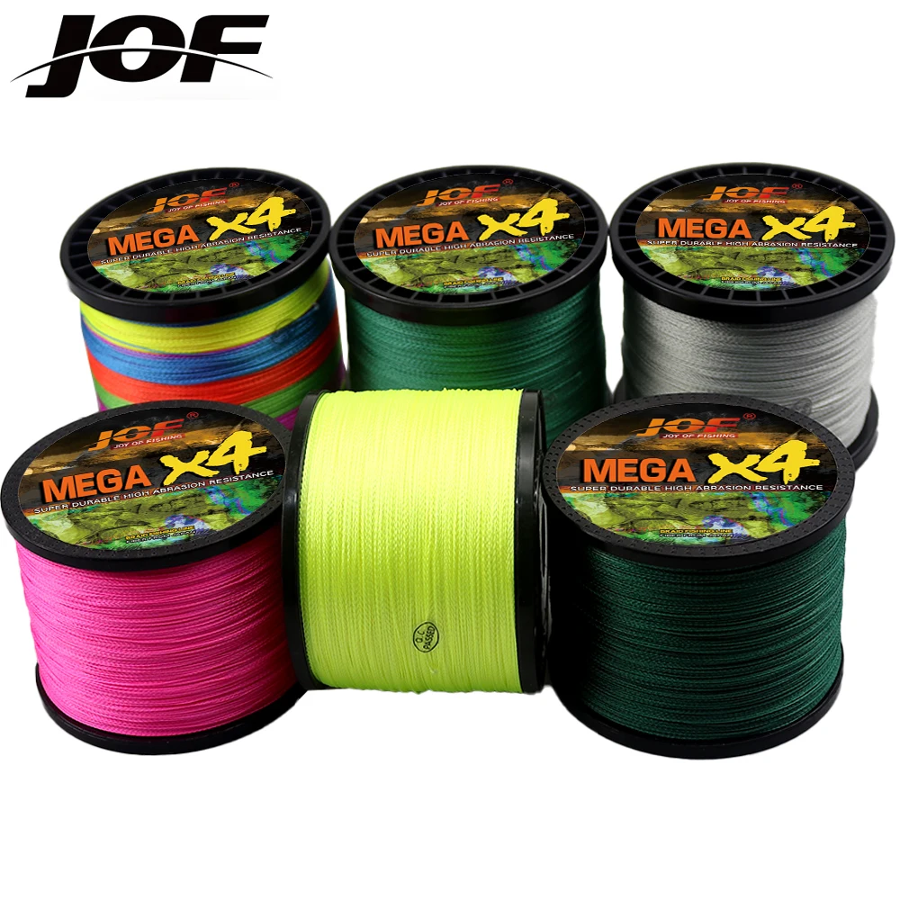 

JOF Multifilament Strong 4.8KG-36.8KG Fishing Line 4 Strands 300m 500m Braided PE Long-range Carp Bait Feeding Accessories Peche