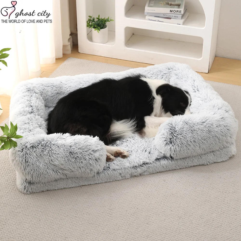 

kennel cat kennel plush round pet kennel dog bed winter dog mat pet bed pet supplies wholesale dog beds for large dogs