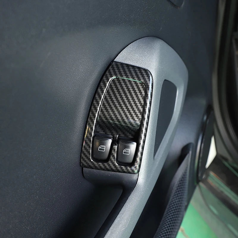 Auto Interior Modified Accessories For Smart Fortwo 451 2009 2010 2011 2012  2013 2014 Carbon Fiber Trim Sticker Car Decoration