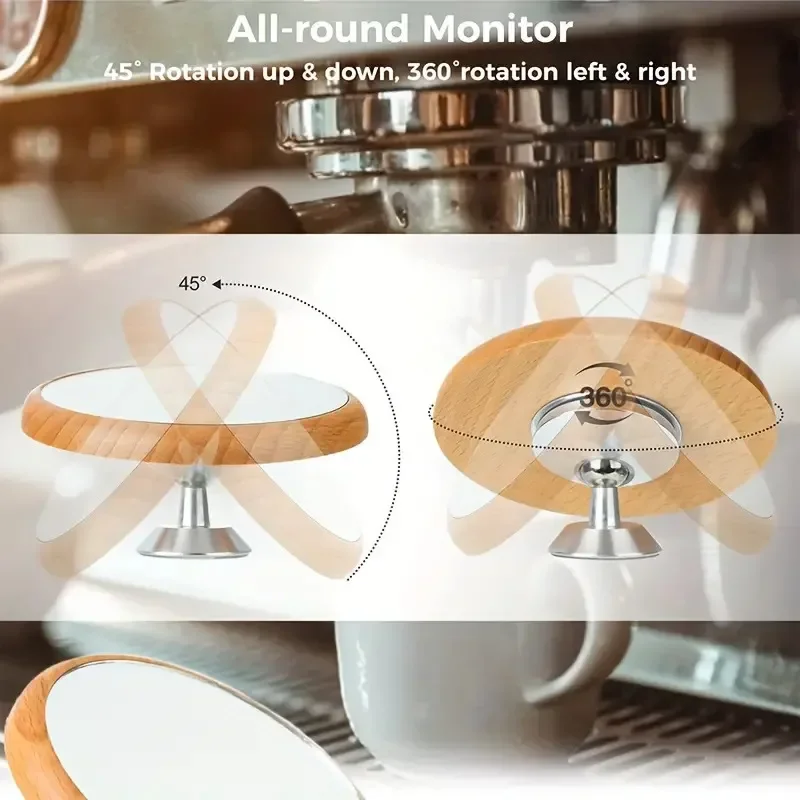 Espresso Extraction Shot Mirror Magnetic Monitoring Bottomless Portafilter Lens Flow Rate Observation Coffee Machine Accessories