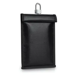Waterproof & Fireproof RFID - Blocking Anti - Theft Pouch for Keys, Phone, and Cards (14x9cm)
