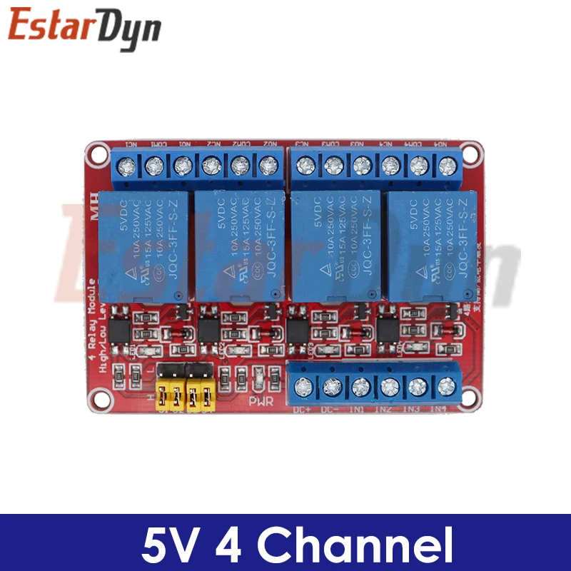 1 2 4 8 Kanal 5V/12V Relaismodul-Platine mit Optokoppler, unterstützt High- und Low-Level-Trigger – Detail 4