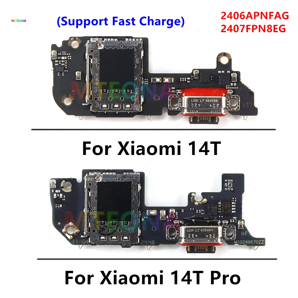 Connecteur De Charge Original Pour Xiaomi 14T Pro - Référence 56001400N1200, Bleu, Neuf