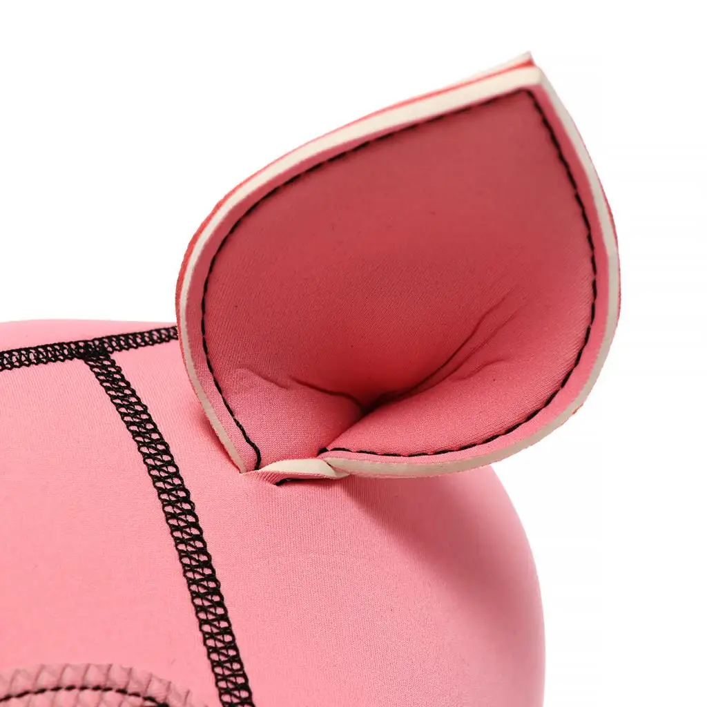 Costumi mascherati sexy di BDSM Bondage Latex Pig Play Cappucci rosa con bocca apribile per schiavo fetish Cospla_voghion.com