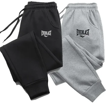Men Printed Pants EVERLAST Men Women Running Pants Joggers Sweatpant Sport Casual Trousers Fitness Gym Breathable Pants