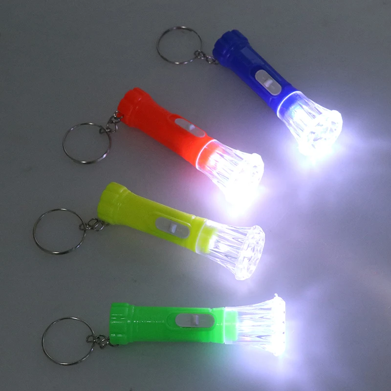 3Pcs Mini Children LED Color Flashlight Lamp Toy For Kids Birthday