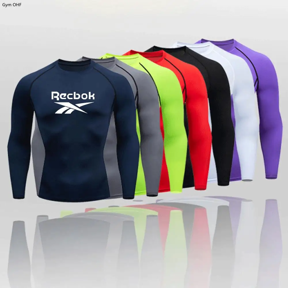 T Shirts Men Sport Running Long Sleeve