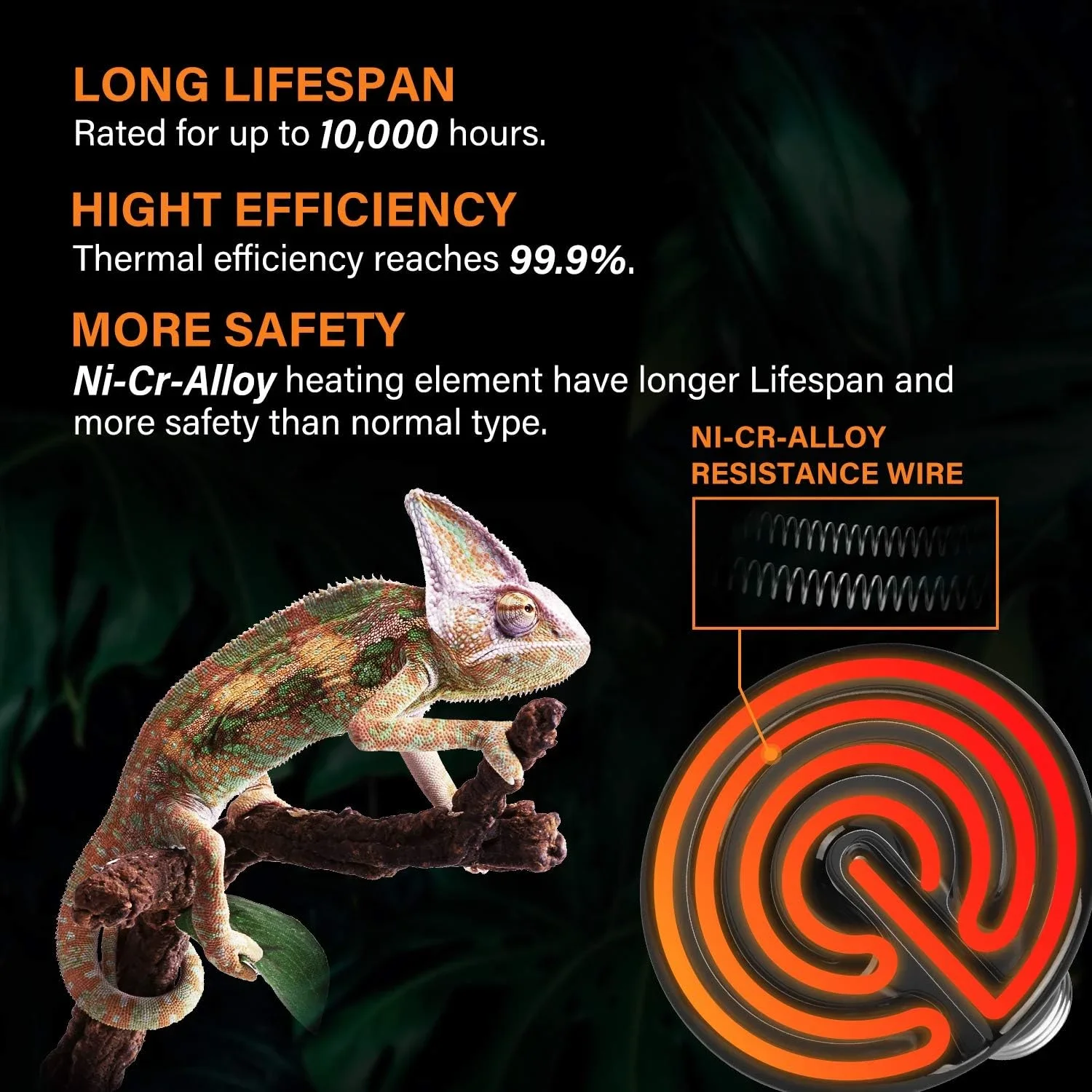 Reptile Ceramic Heat Lamp Bulb Aluminum Lampshade Terrarium Lighting Set for Turtle Snake Heating Light Lizard Lighting Supplies
