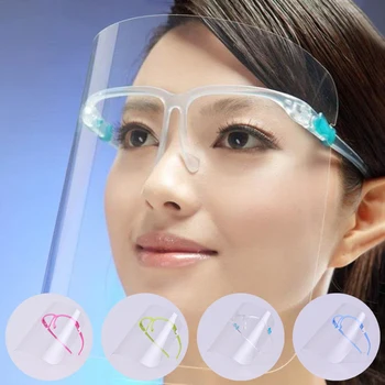 Visiera Protettiva Trasparente, Copertura Completa del Viso, Pellicola Protettiva Anti-Olio e Anti-Appannamento, Maschera Antipolvere per Cucina e Casa