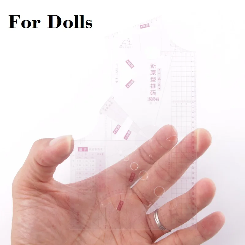 1:3 Fashion Ruler Pattern Making School Teaching Tools for Doll, Small Clothing Pattern Drafting Tools Tailor Sewing Supplies