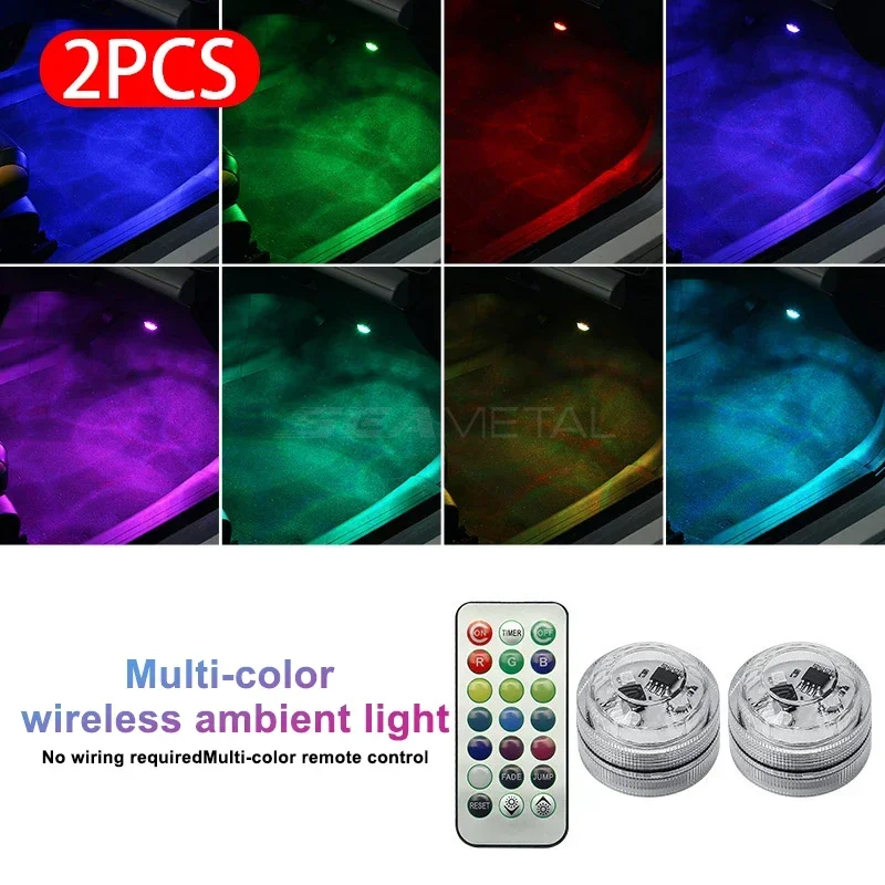 SEAMETAL Wireless LED Interior Ambient Light with Remote Control