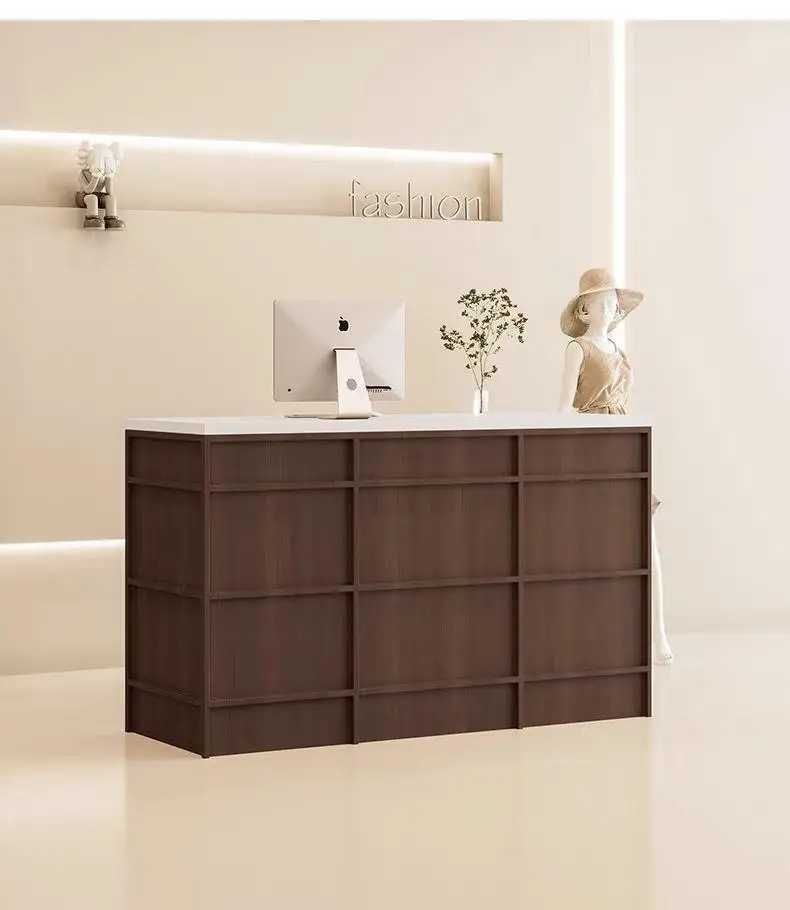 Description Picture 3 of itemRegister Standing Reception Desks Office Executive Commercial Reception Desks Podium Escritorios De Oficina Luxury Furniture