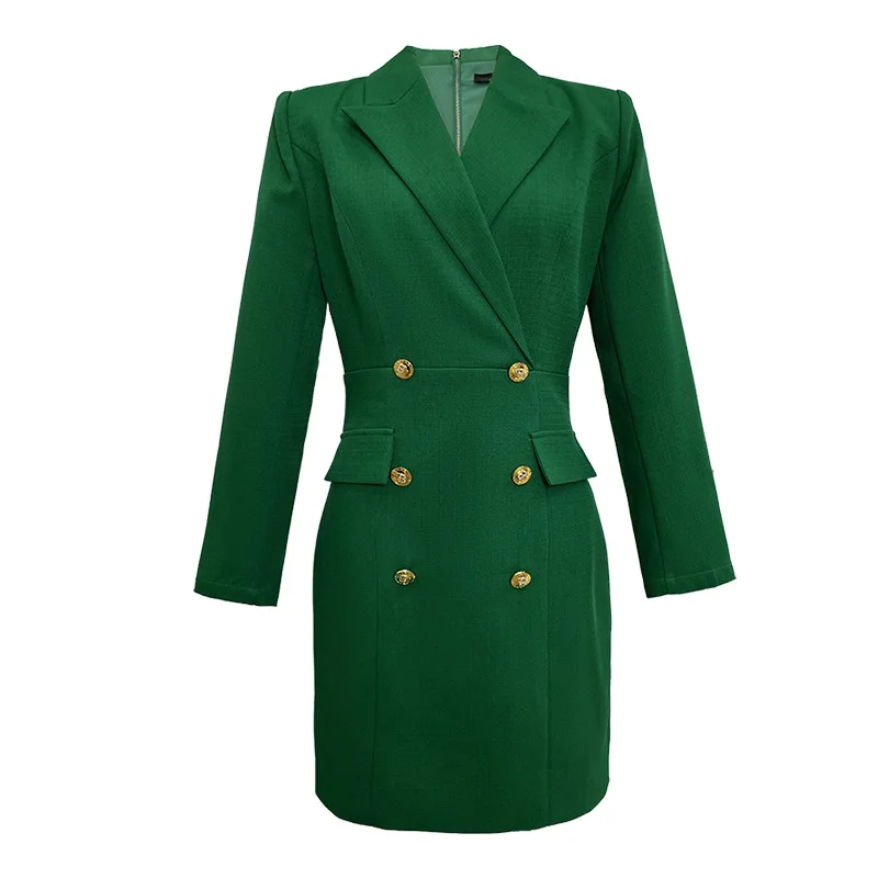 Vestido blazer Vila Mya verde para mujer