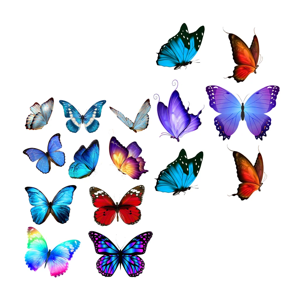 

3d Wall Decorations Butterfly Bumper Stickers Kids Water Bottle Butterflies Decal