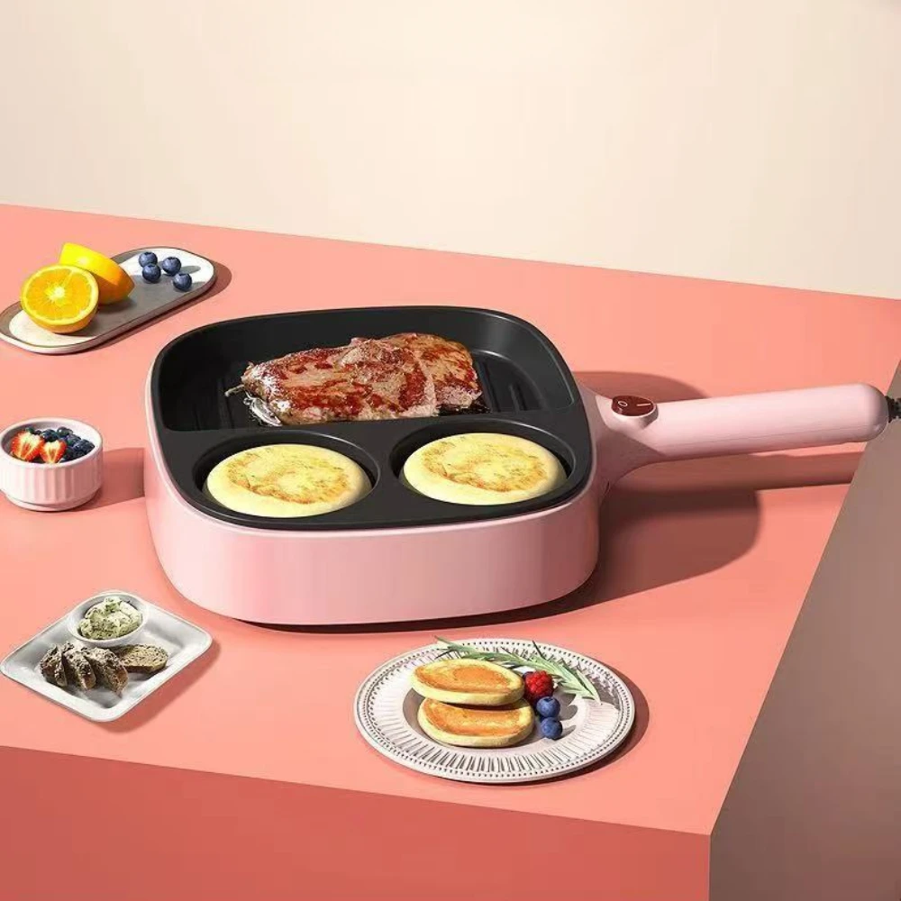 Household non-stick pan omelette god multi-function egg burger machine plug-in special flat bottom breakfast pancake pan 2
