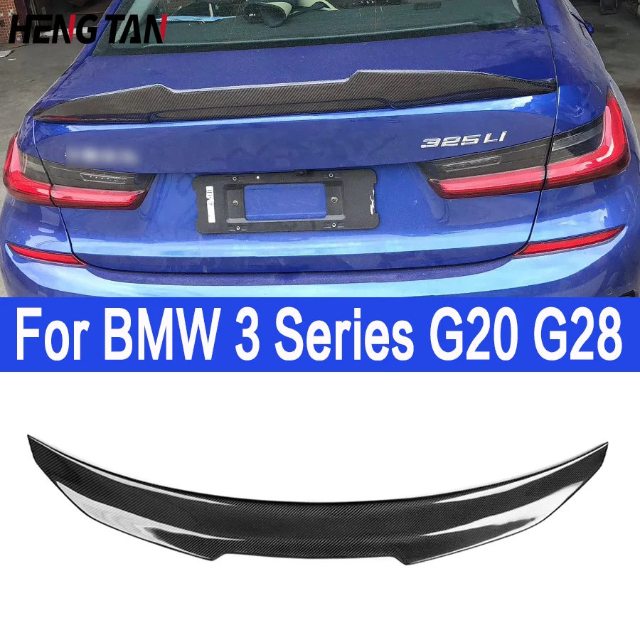 

Задние плавники из углеродного волокна для BMW 3 серии G20 G28 330i 325i 320i, задний спойлер для деки, Автомобильная модификация, заднее крыло PSM стиль