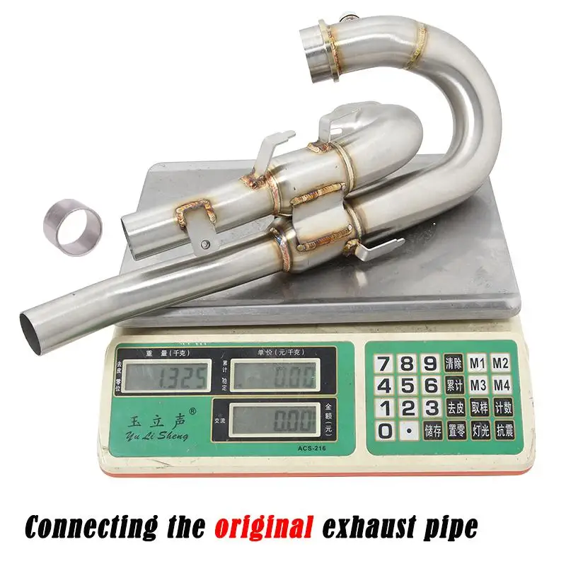 Connect Original Muffler For Triumph Scrambler 1200 XE XC 19-22 Motorcycles Exhaust Pipe Header Front Link Tube Stainless Steel