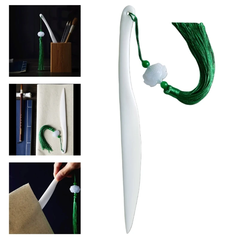 Resin Paper Cutter Rice Paper Cutter Xuan Trimmer Ergonomic Grip Safe to Use For Cutting Chinese Painting D2RC