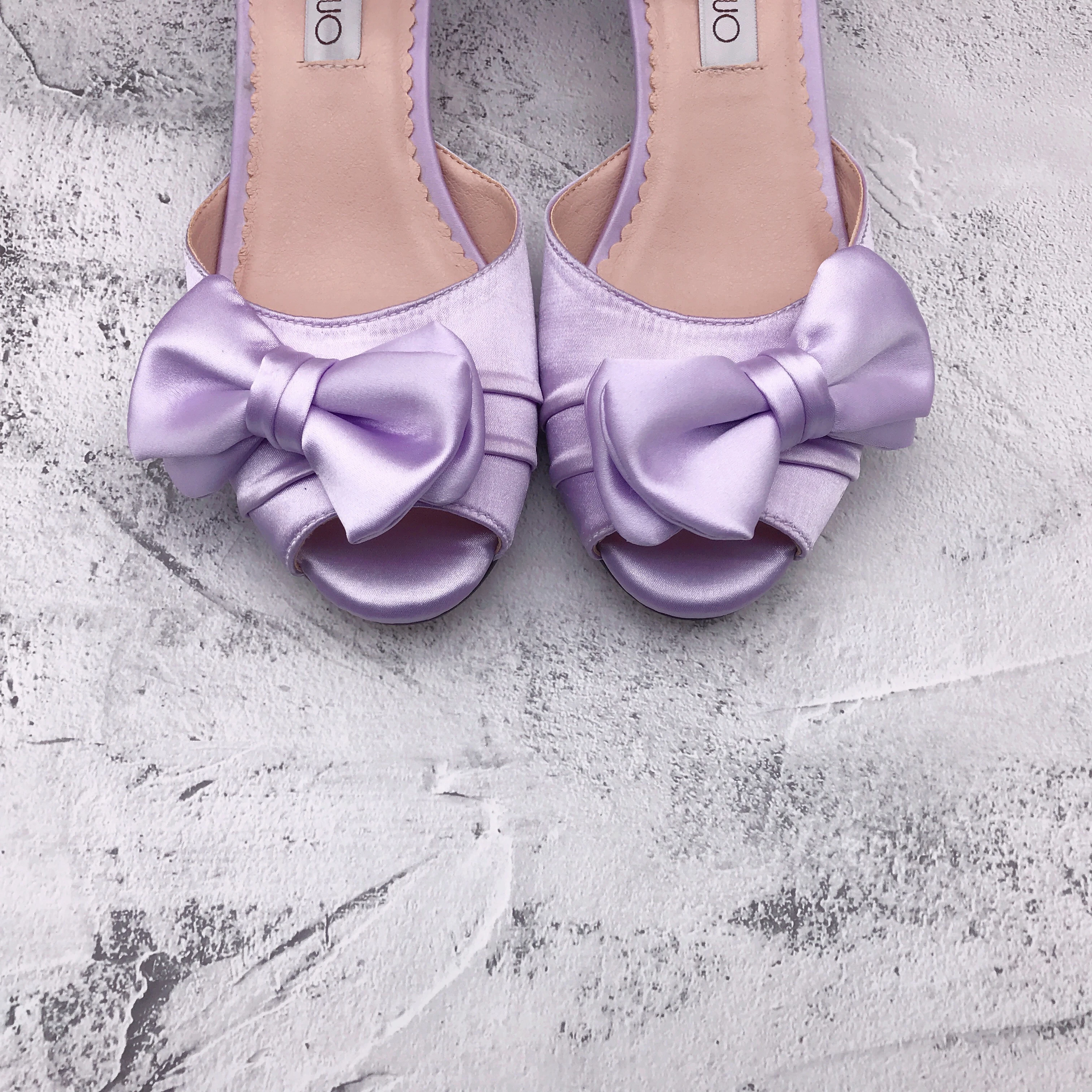 Chic / Beautiful Prom Lavender Womens Shoes 2023 Ankle Strap Bow 8 cm  Stiletto Heels Pointed Toe Womens Shoes High Heels