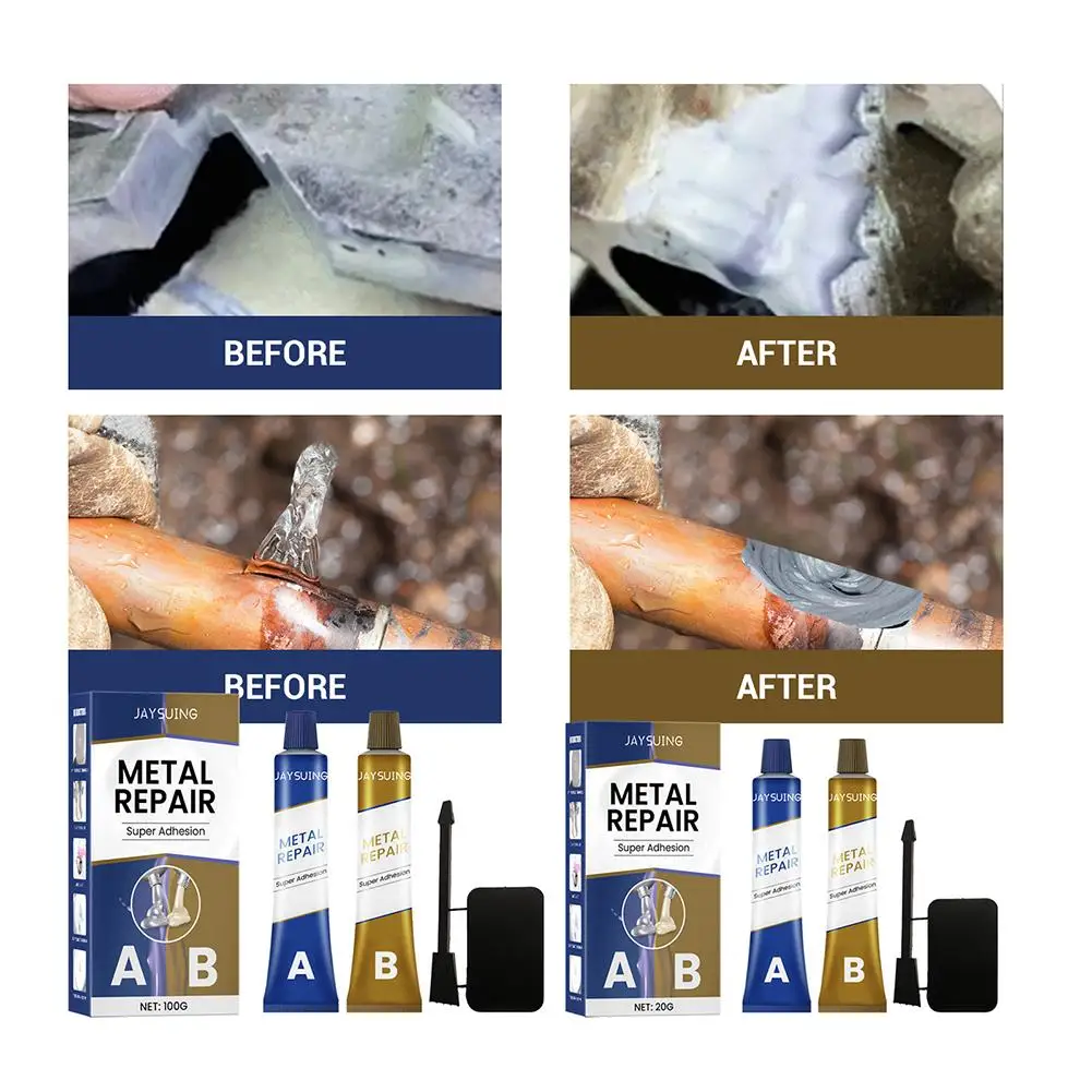 Description Picture 4 of itemLiquid Metal Repair Adhesive High Strength Bonding Metal AB Glue Weld Casting Heat Resistance Adhesive Sealant Seam Strong G9B3