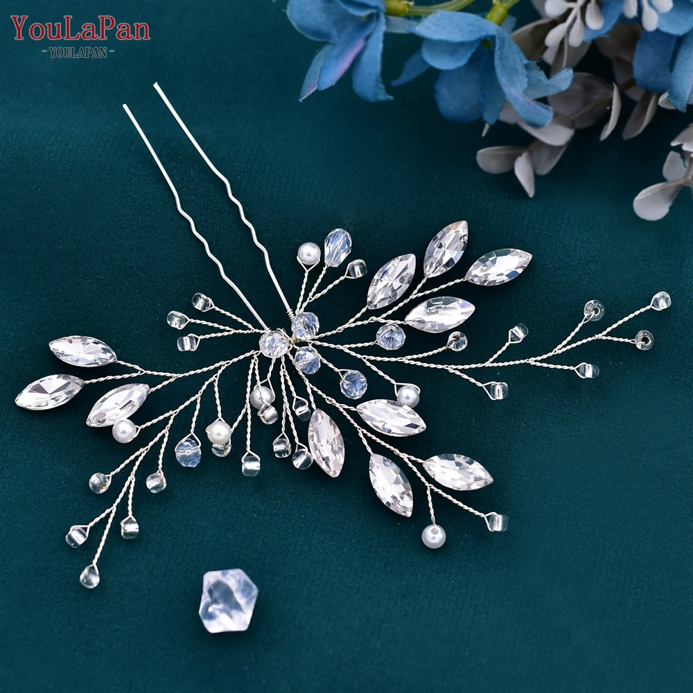 Hair Accessories Bridal Hair Accessories U Hair Pins Wedding Hair Accessories Rhinestone Headpieces Ladies Hairs Comb HP103-1