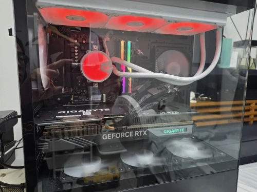 Aigo AS900 PC Case 270° Panoramic Design ATX M-ATX ITX Sea View Room Side Transparent Desktop Chassis Diy Gaming Computer Case photo review