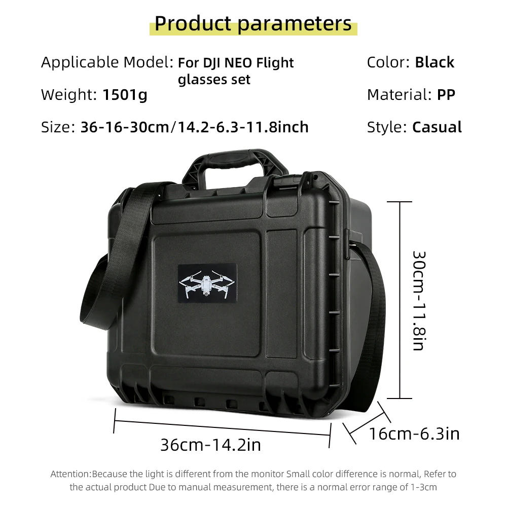 For DJI NEO Goggles N3 Storage Explosion-Proof Carrying Case Hard Bag Portable Safety Box DJI NEO Rocker 3 Drone Accessories