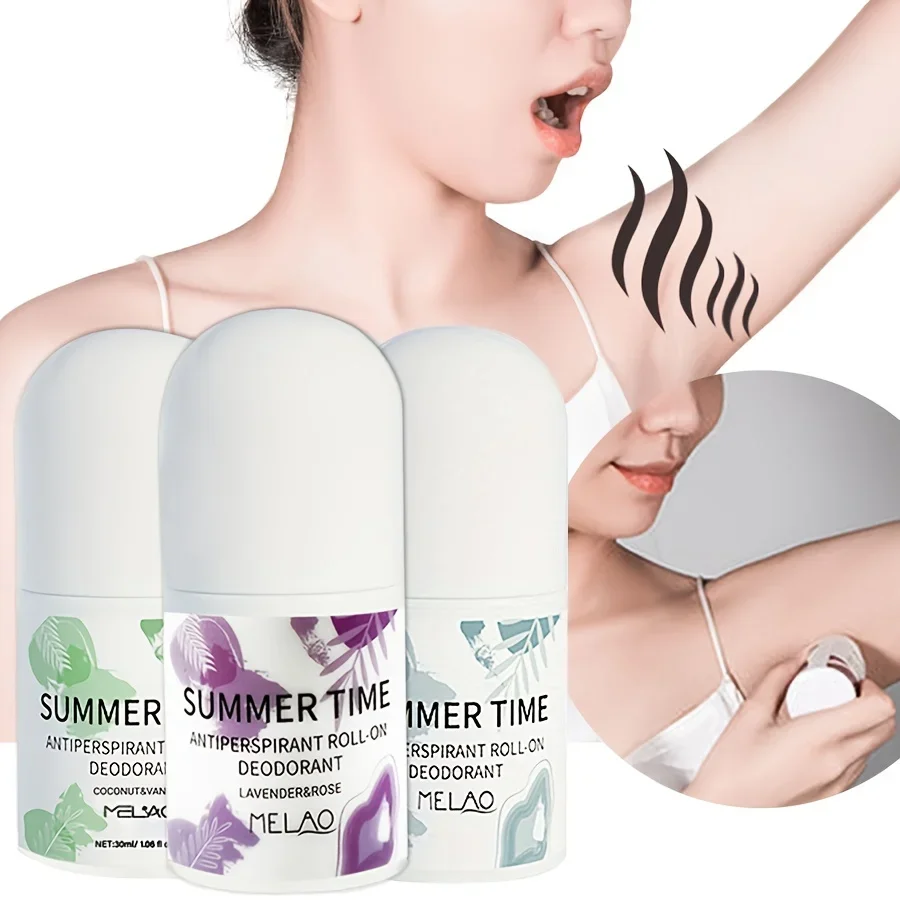 Aluminum Free Mineral Deodorant Roll-On For Women Men Paraben Free Certified Cruelty Vegan