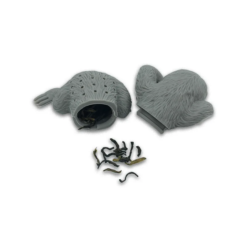 1PC Creative Silicone Tea Infuser Safety Tea Bag Strainer for Pot Cup Use Cute People Shape Home Kitchen Bar Filter