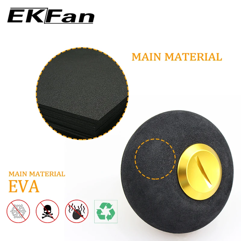 EKfan 38/50 MM EVA Knöpfe Mit 7x4x2,5 MM Lager Anzug 4 MM Welle Achse Angelrolle Griff Für SHI & DAI Spinning Baitcast Rad DIY – Detail 4